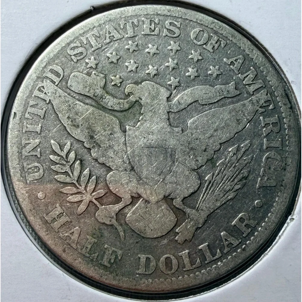 1897 and 1900 US Barber Half Dollar 90% Silver Coins 2 Piece Set S121
